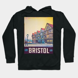 Vintage GWR & LMS Poster for Bristol Hoodie